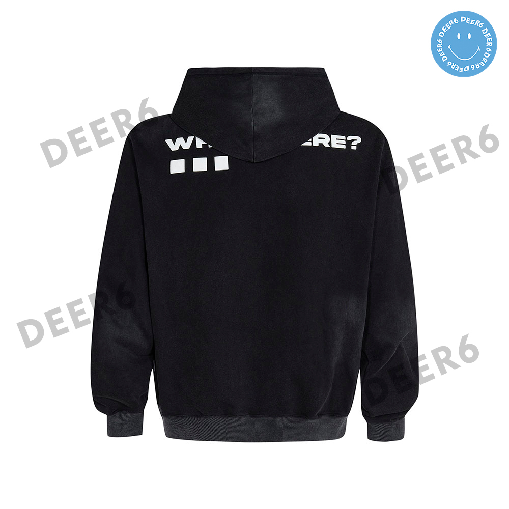 Áo hoodie Made Extreme W202324 nam nữ màu đen, hồng