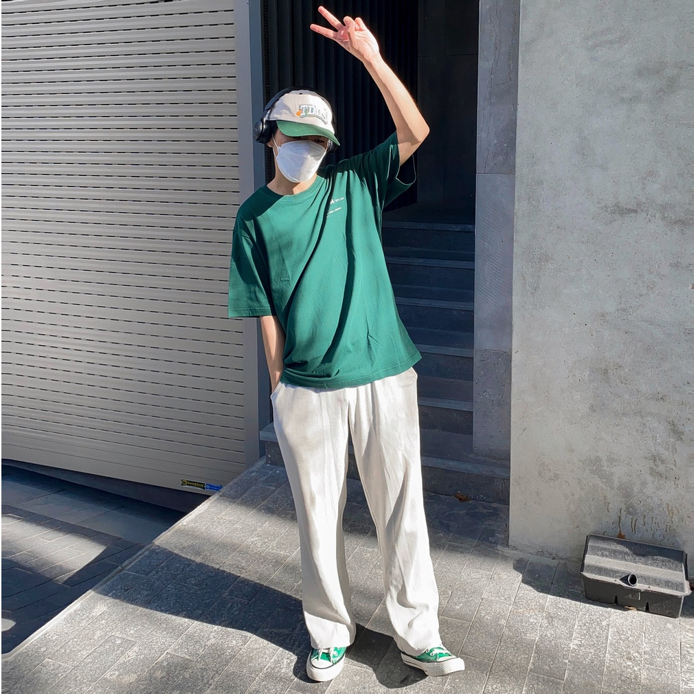 Áo thun Unisex tay lỡ cotton local brand HIDANZ - Person