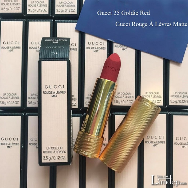 Son lì Gucci màu 25 fullbox fullsize