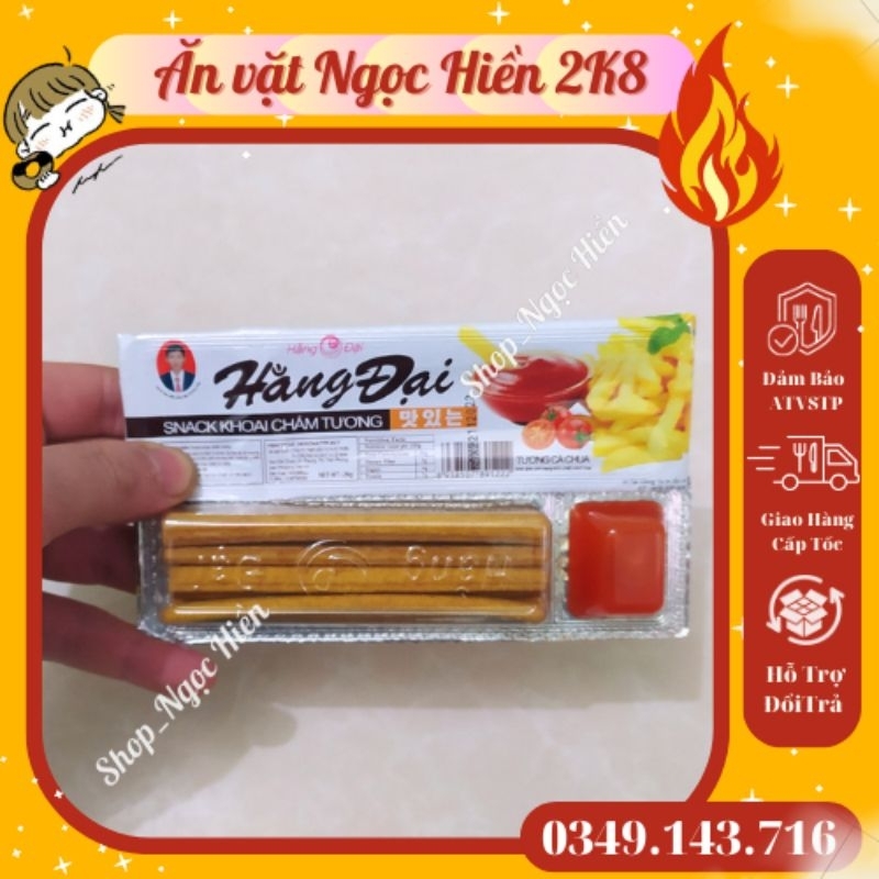 Snack khoai chấm tương Hằng Đại