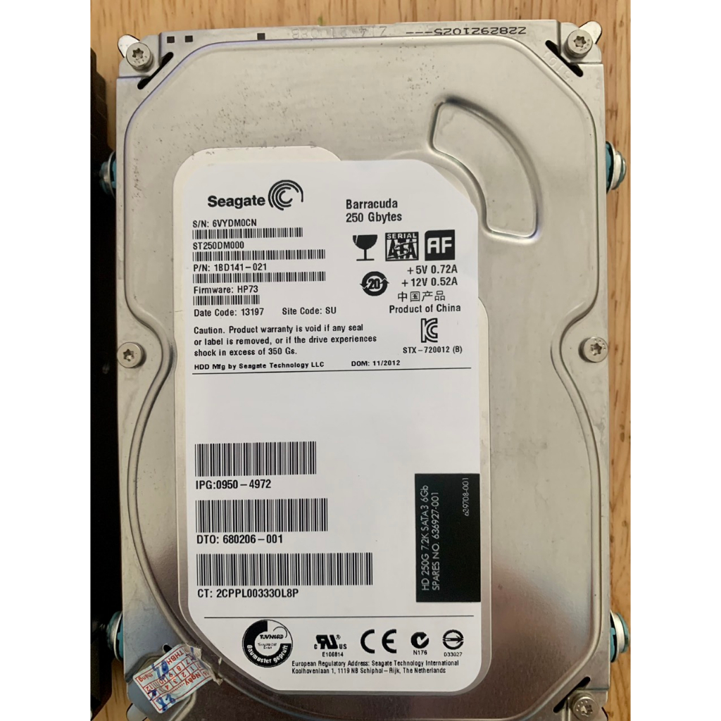 Ổ Cứng Máy Tính Hdd 250G-500G-1T >>