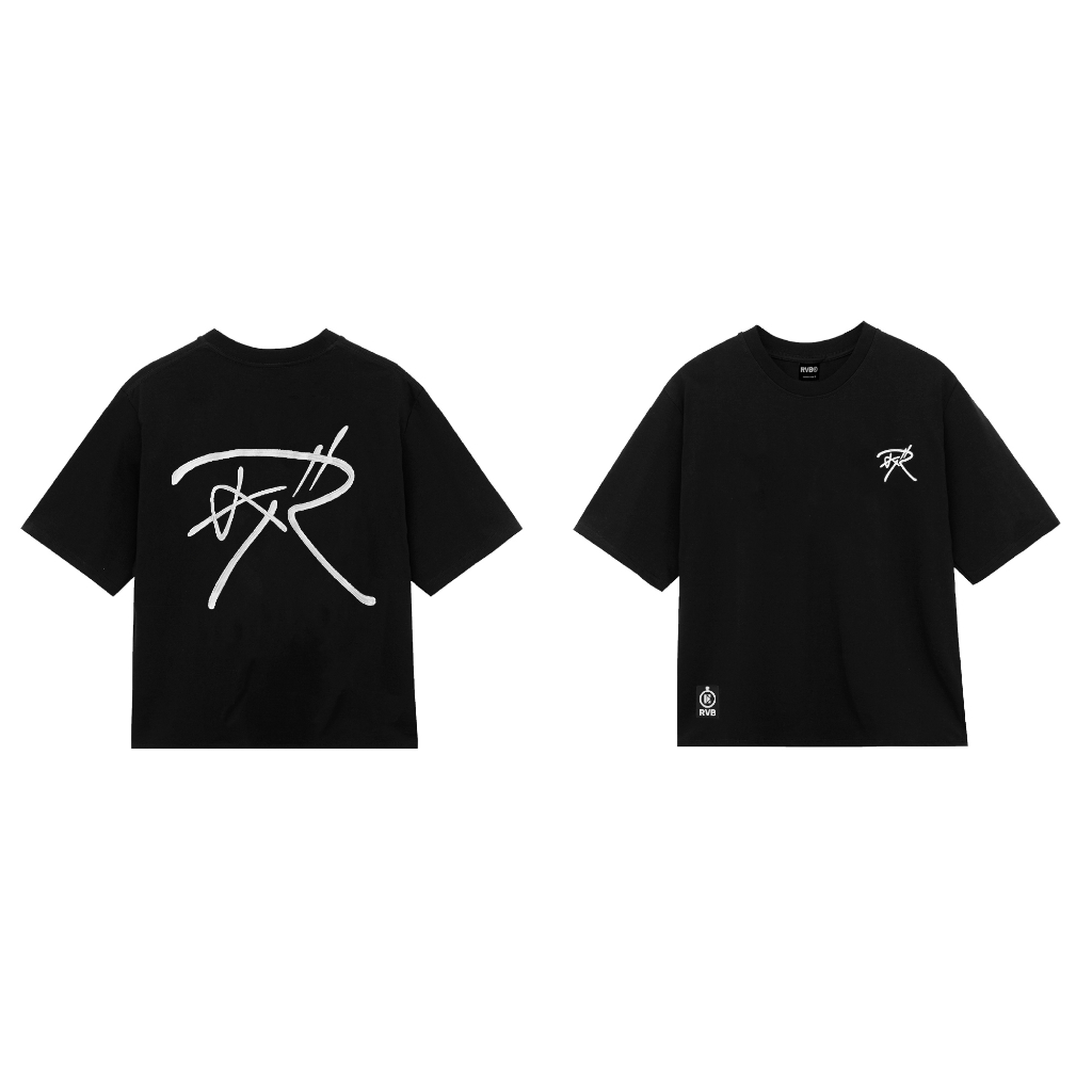 Áo Thun Basic RVB R-Graffiti T-Shirt BLACK/ Kem