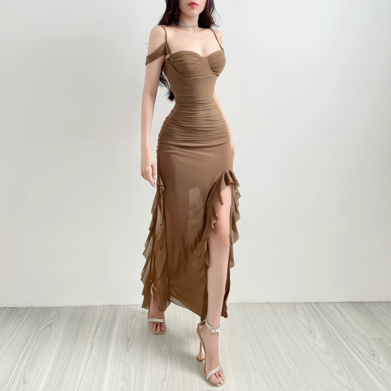 Nancy sheer Dress ✅