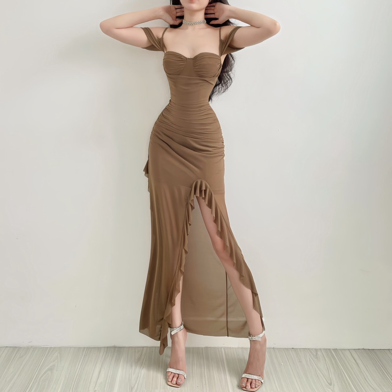 Nancy sheer Dress ✅