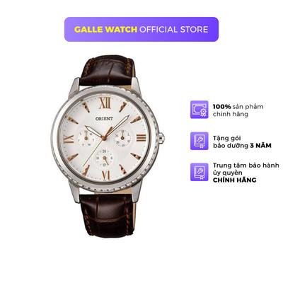 Đồng hồ nữ Orient FSW03005W0 mặt kính cứng chống va đập, chống nước 3 ATM, dây da thời trang cao cấp chính hãng Nhật Bản