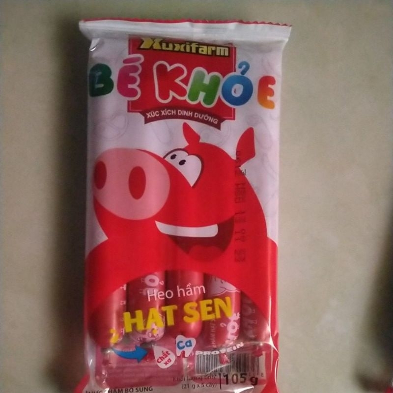 xúc xích heo hầm hạt sen 105g