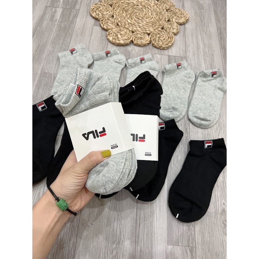 Set 5 Đôi Tất Nam Fi.la Cổ Ngắn Hàng Xuất Dư Chống Hôi Chân, Thoáng Khí Siêu Hot