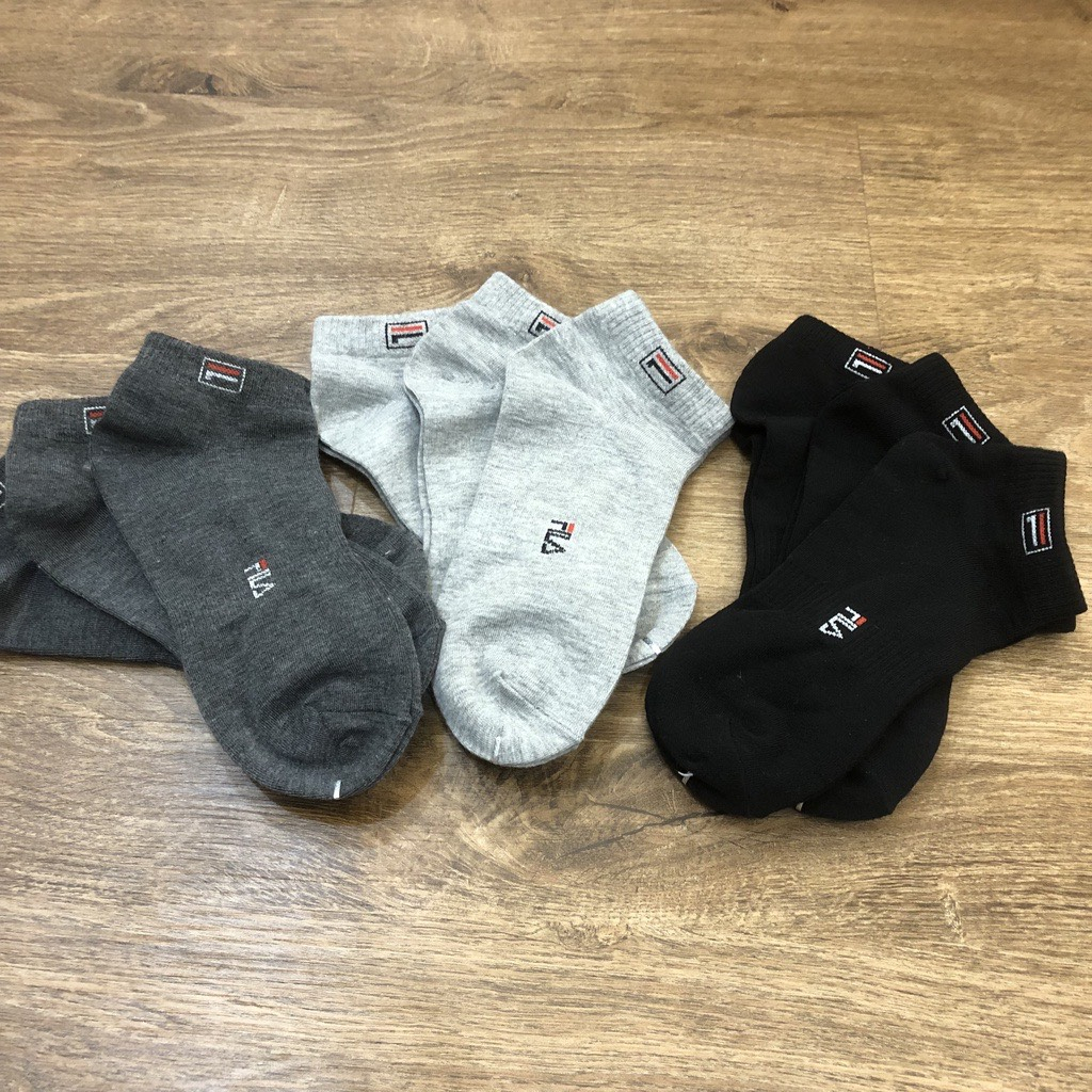 Set 5 Đôi Tất Nam Fi.la Cổ Ngắn Hàng Xuất Dư Chống Hôi Chân, Thoáng Khí Siêu Hot