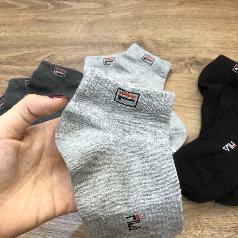 Set 5 Đôi Tất Nam Fi.la Cổ Ngắn Hàng Xuất Dư Chống Hôi Chân, Thoáng Khí Siêu Hot
