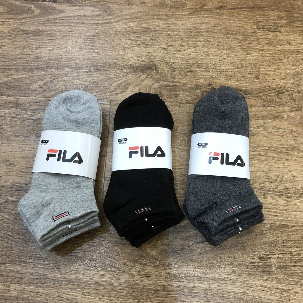 Set 5 Đôi Tất Nam Fi.la Cổ Ngắn Hàng Xuất Dư Chống Hôi Chân, Thoáng Khí Siêu Hot