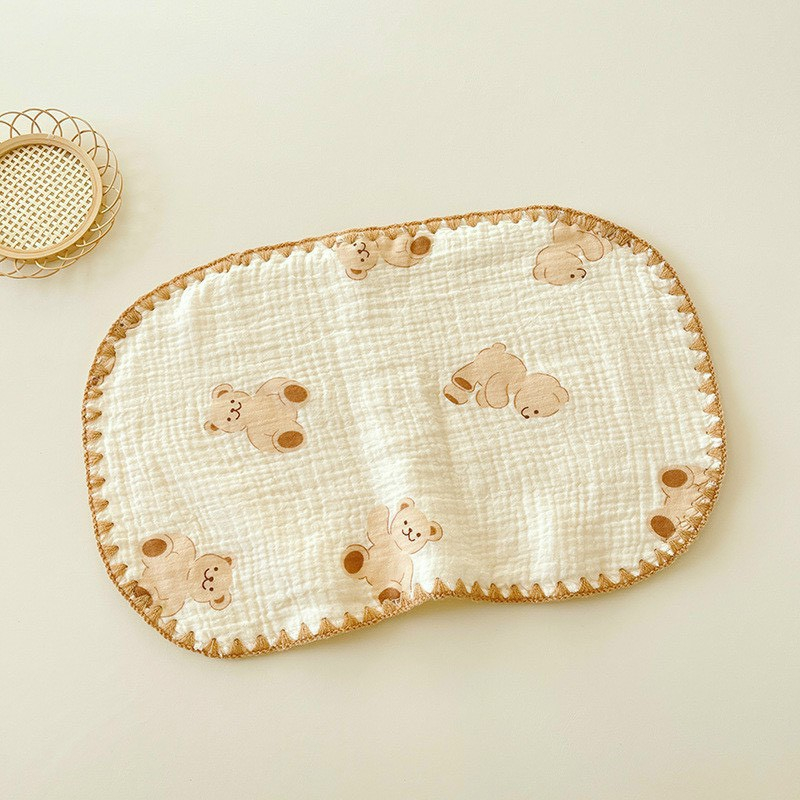 Gối cho bé sơ sinh, gối xô 10 lớp cho bé mềm mại thoáng khí kích thước 45*25cm