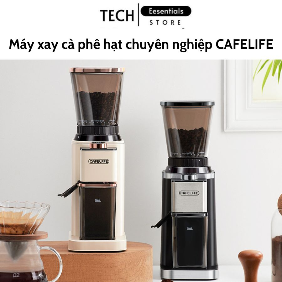 Máy xay cà phê cao cấp CAFELIFE xay cà phê chuyên nghiệp 48 chế độ xay máy