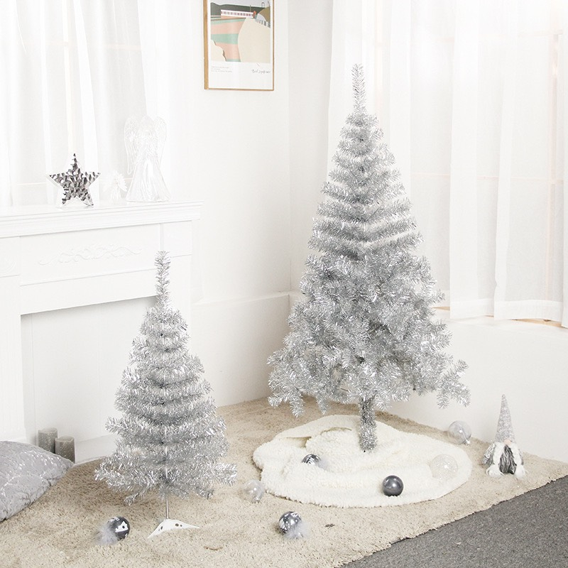(HOẢ TỐC) Cây thông Màu Bạc Dày Rậm C24 Nhiều Size Trang Trí Noel Giáng Sinh