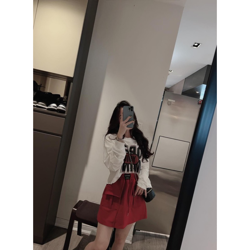 SET ÁO THỤNG CROPTOP KÈM CHÂN VÁY TÚI HỘP 3 MÀU SIÊU HOT