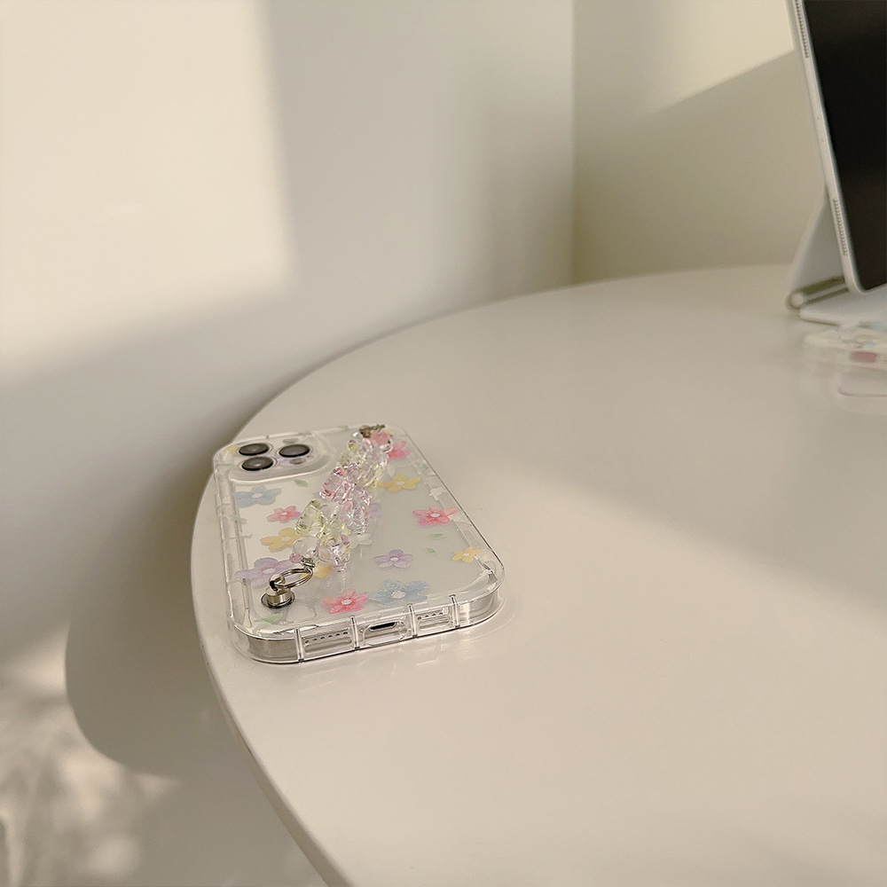 Ốp lưng iphone Hoa Spring Kèm Dây Gấu 15promax/ 15pro/ 15/ 14promax/ 14pro/ 14/ 13promax/ 13pro/ 13/ 12promax/ 12/ 11