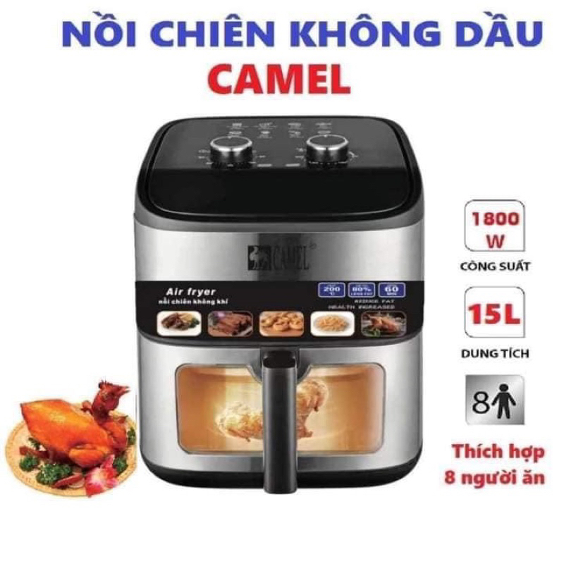 Nồi chiên không dầu Camel 15 lít ,Bảo hành 12 tháng  chính hãng nội địa trung