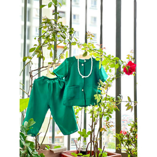 Bộ Bà Ba Vải Phi Dành Cho Bé 7kg-30kg