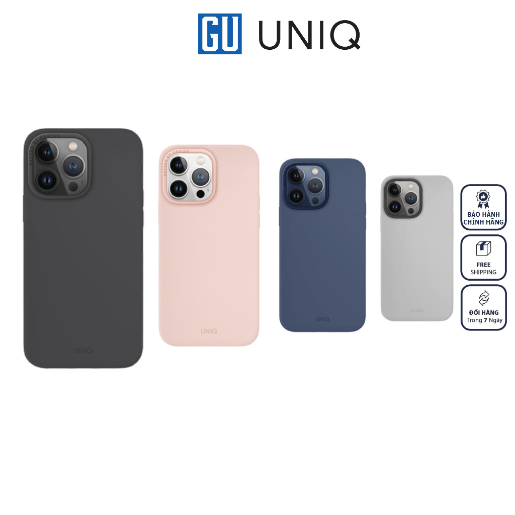 Ốp UNIQ Hybrid Magclick Charging Lino Hue Dành Cho iPhone 15 Pro/ 15 Pro Max Tích Hợp Với Sạc Không Dây