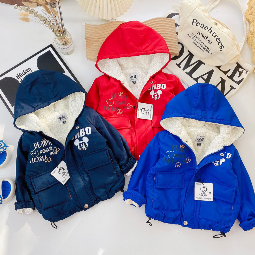 Áo gió lót lông M04 cho bé trai