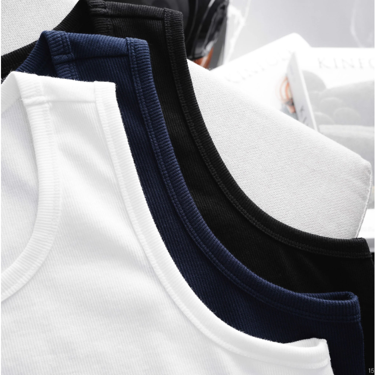 Áo ba lỗ nam Tanktop Premium Basic ICONDENIM chất liệu thun gân co giãn 4 chiều - TTID0015