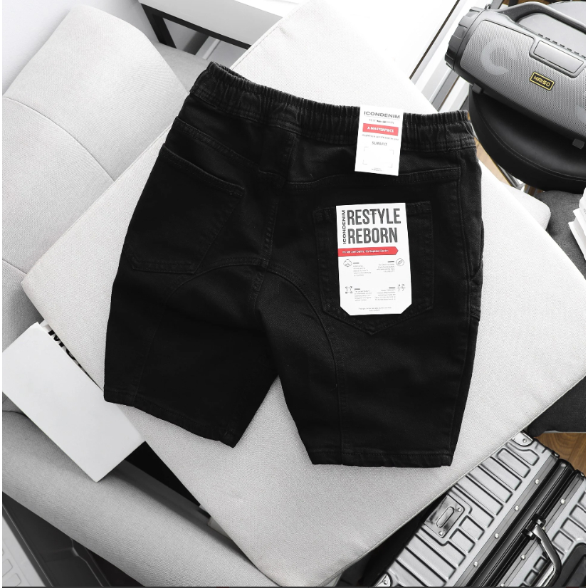 Quần Short Jeans ICONDENIM Lưng Thun Co Giãn Thoải Mái - QSID0069