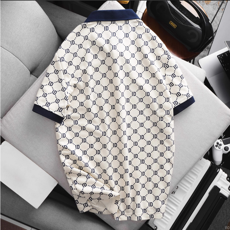 Áo thun nam Polo ICONDENIM ID Pattern chất liệu CVC co giãn 2 chiều thoáng mát - PLID0110