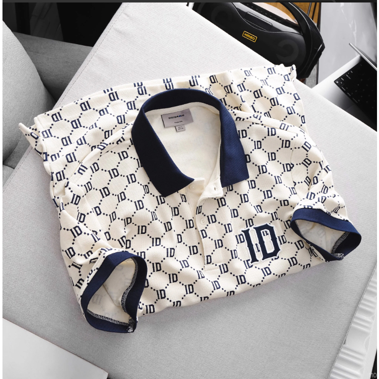 Áo thun nam Polo ICONDENIM ID Pattern chất liệu CVC co giãn 2 chiều thoáng mát - PLID0110