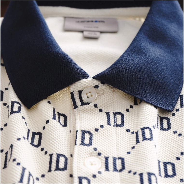Áo thun nam Polo ICONDENIM ID Pattern chất liệu CVC co giãn 2 chiều thoáng mát - PLID0110