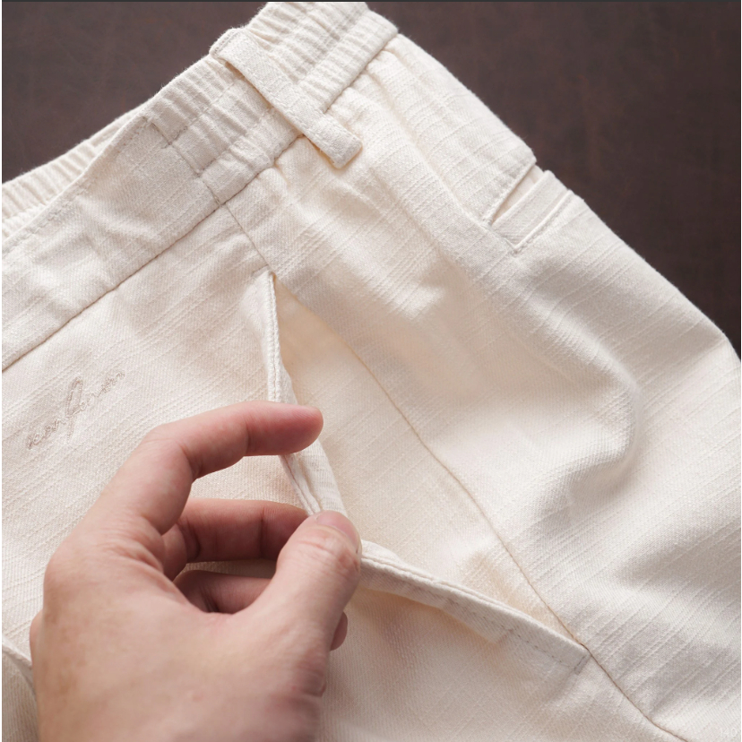 Quần Short Nam ICONDENIM Linen Lưng Thun Thoải Mái- QSID0140