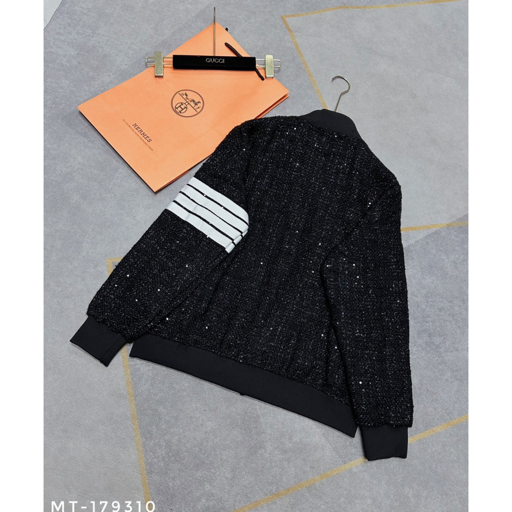 Áo Bomber unisex AN21 chất dạ kim tuyến thể thao hot trend 2023 xyz