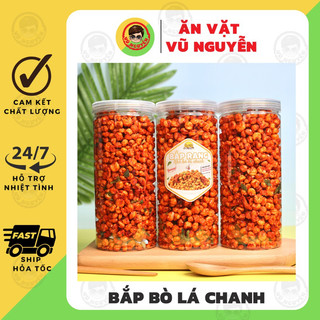 Bắp Sấy Khô Bò Lá Chanh 400g - Ăn Vặt Vũ Nguyễn Vừa Ngon Vừa Rẻ - Ship Hỏa Tốc