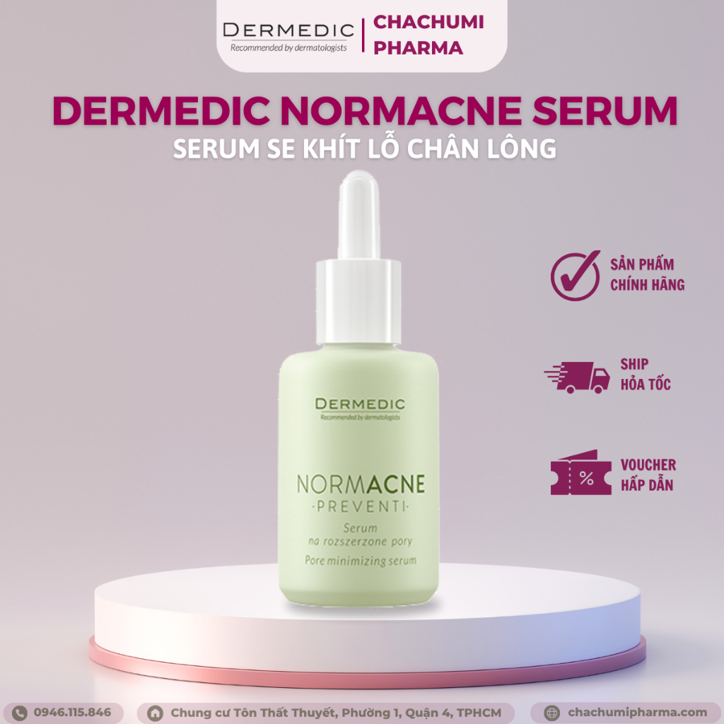 [DATE 5/24] Serum Se Khít Lỗ Chân Lông Da Dầu Mụn DMD Normacne Pore Minimizing Serum 30ml