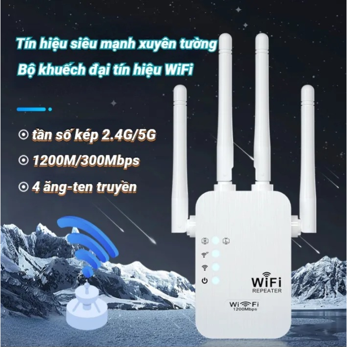 Kích sóng Wifi 4 râu tốc độ cao 450Mbs. Mở rộng vùng phủ sóng, cải thiện tốc độ mạng Wifi, Có cả phát Wifi từ dây Lan | BigBuy360 - bigbuy360.vn