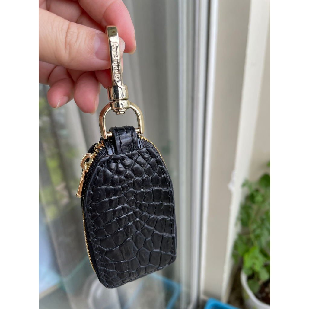 NEW Móc khóa da cá sấu Katespade