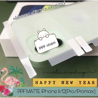 Dán PPF Nhám chống vân tay (kèm bộ hỗ trợ dán )15Pro/ 15Prm/14prm/14/13.3Pro/13 Prm/ 12Pro/12prm dán mặt sau full viền