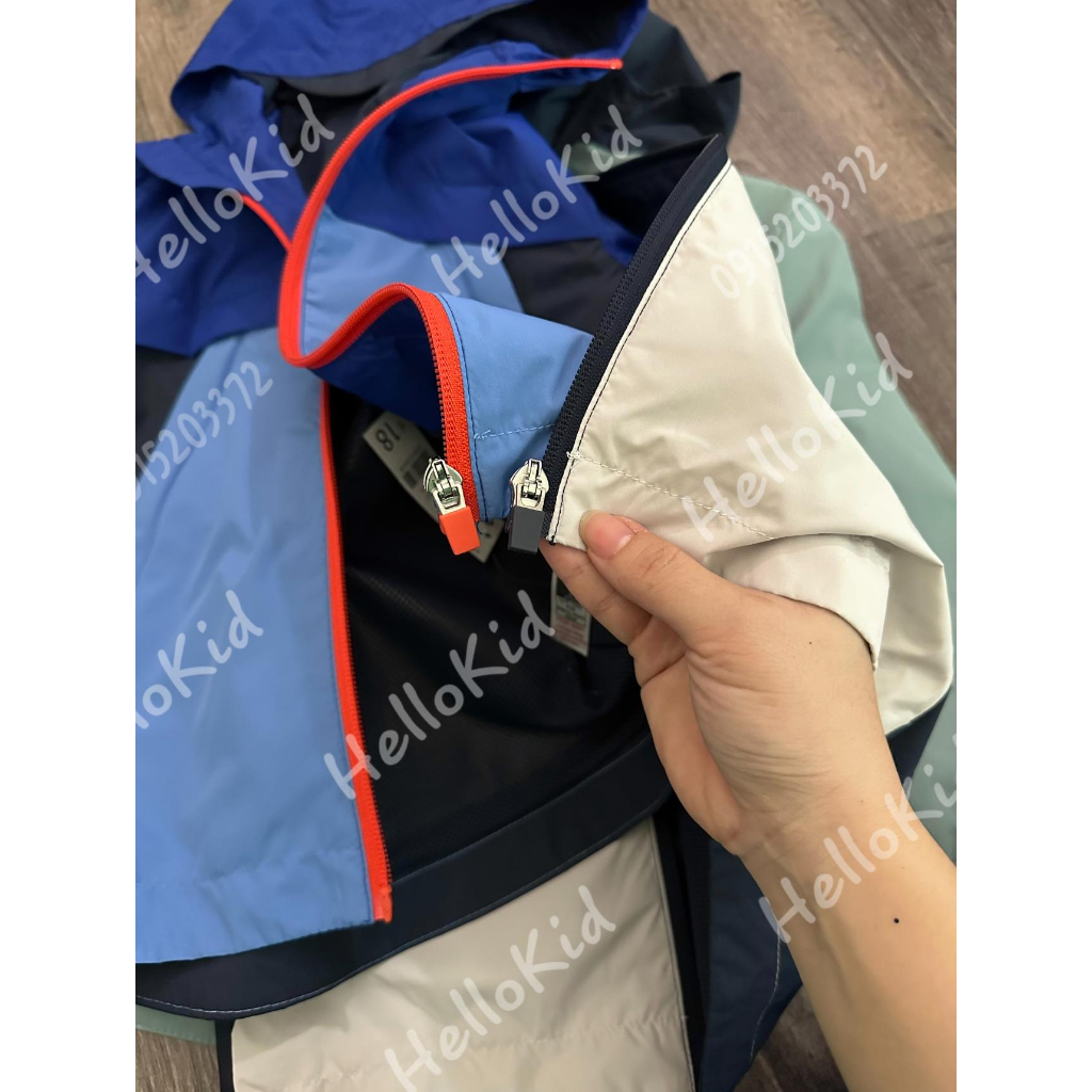 Áo gió phối màu dunnes bé trai