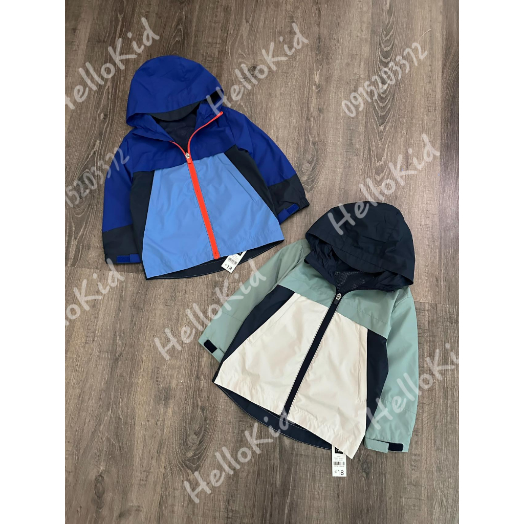 Áo gió phối màu dunnes bé trai