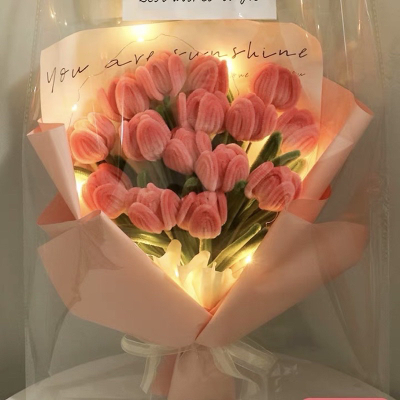 Bó hoa Kẽm Nhung tuylip ,Quà tặng 20/10 ý nghĩa