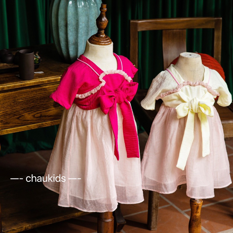 Hanbok Hàn quốc siêu xinh mặc đi chơi lễ tết trung thu cho bé gái 10-30kg