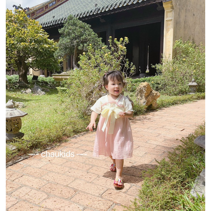 Hanbok Hàn quốc siêu xinh mặc đi chơi lễ tết trung thu cho bé gái 10-30kg