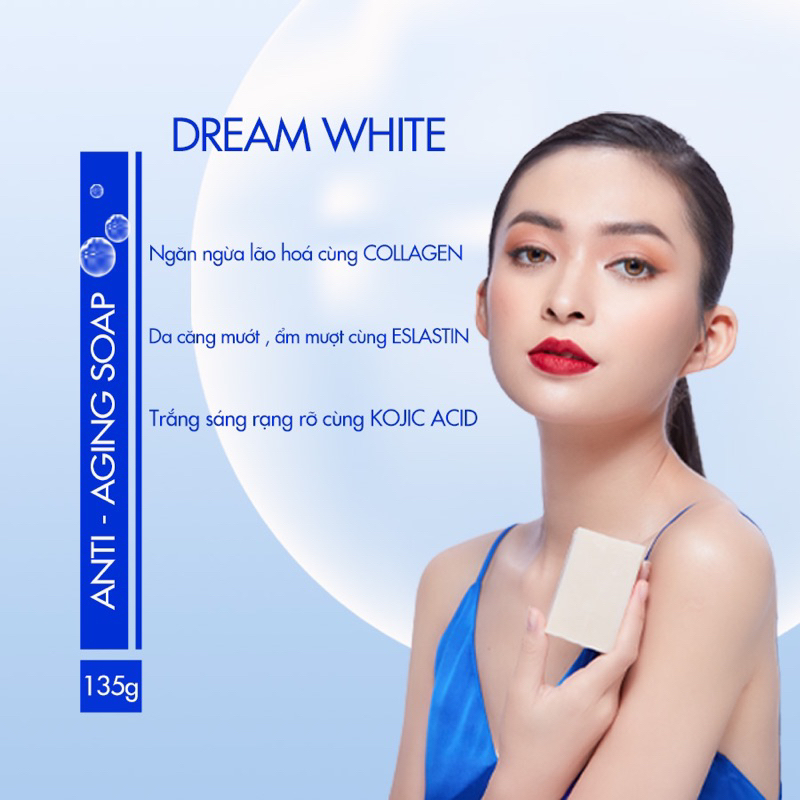 Xà bông tắm trắng, ngăn ngừa lão hoá KOJIESAN DREAMWHITE hàng chính hãng 135gram