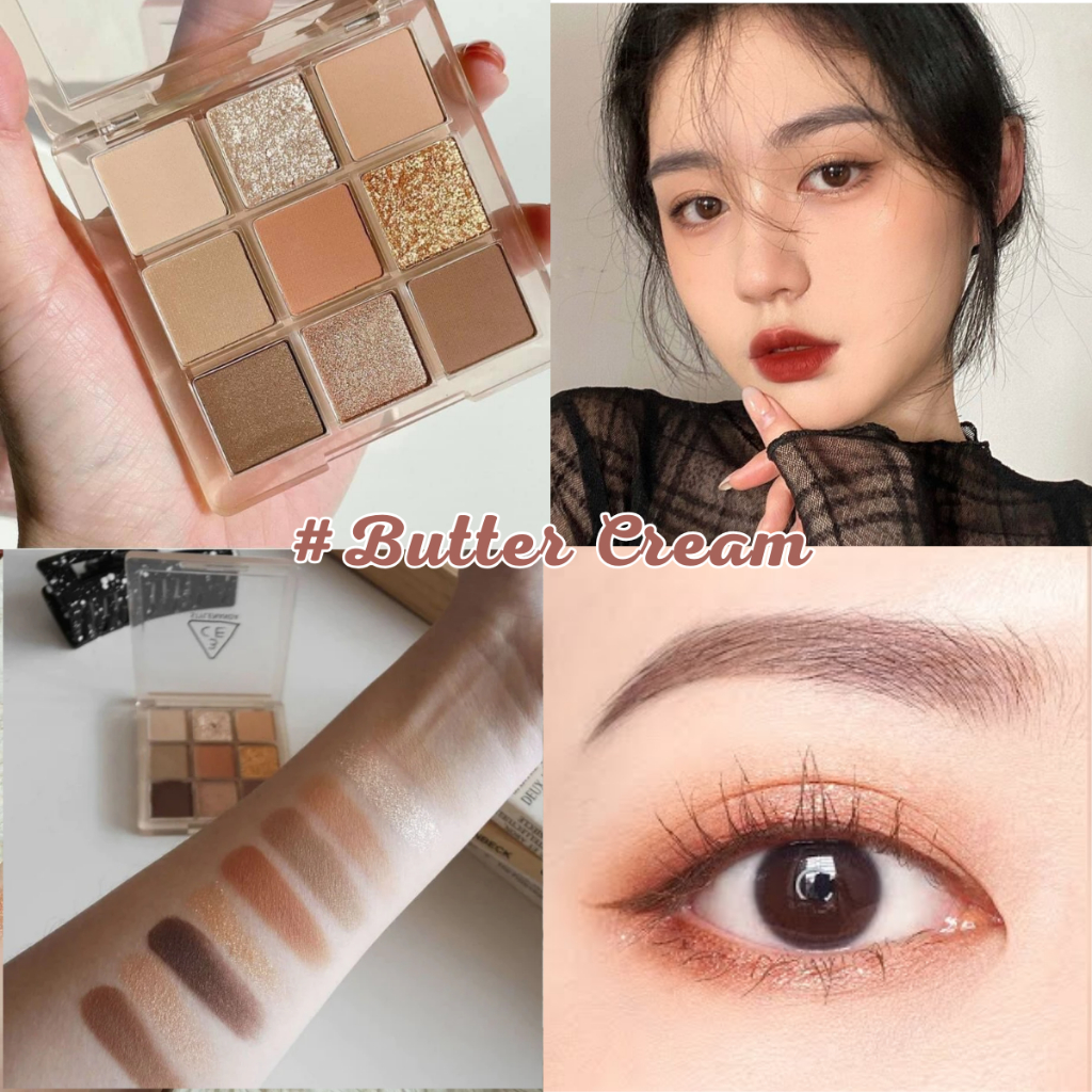 Bảng Phấn Mắt 3CE 9 ô, 7 tone màu phấn mắt đa dạng Multi Eye Color Palette 8.5g