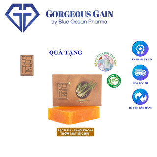 Xà Bông Nghệ Chanh Sả Sinh Dược giúp làm sạch, giảm thâm mụn và sáng da
