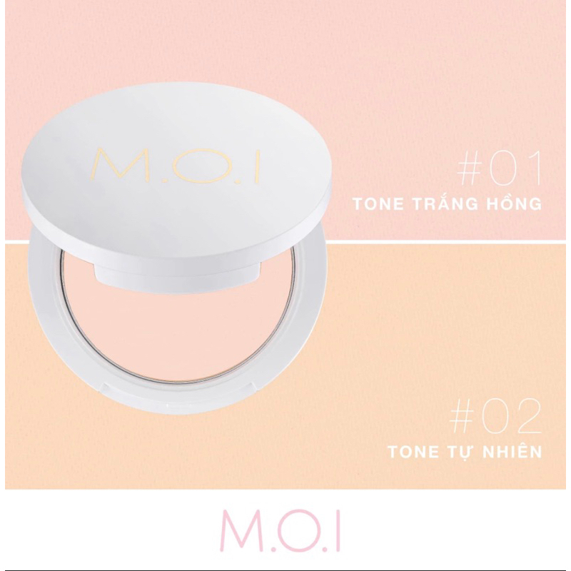Phấn Phủ M.O.I kiềm dầu kháng nước Baby Skin Powder - Tone tự nhiên