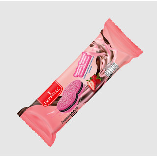 Bánh Quy Imperial Dâu Kẹp Kem Chocolate