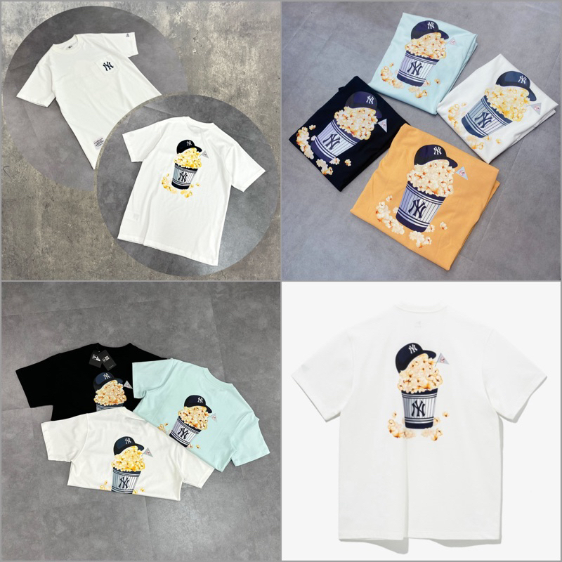 Áo Thun New Era Bỏng Ngô x MLB CHEERING PARTY SNACK_POPCORN * 13697649 * New Era Chính Hãng Full Tem Tag