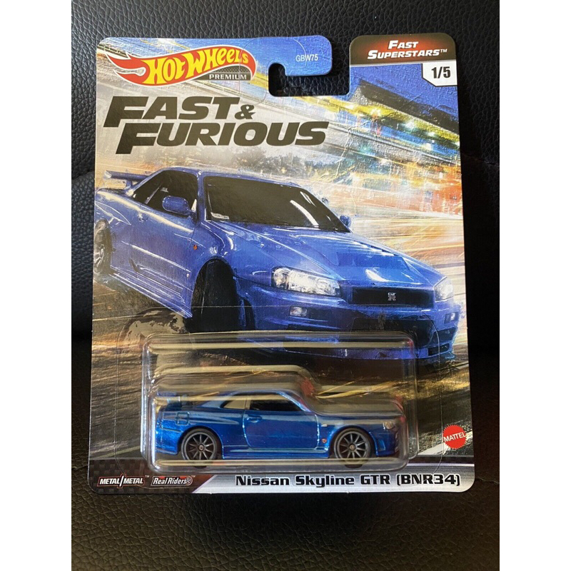 BoonShop Xe Mô Hình Hot Wheels Fast & Furious Nissan Skyline GTR (BNR34) - Nissan R34