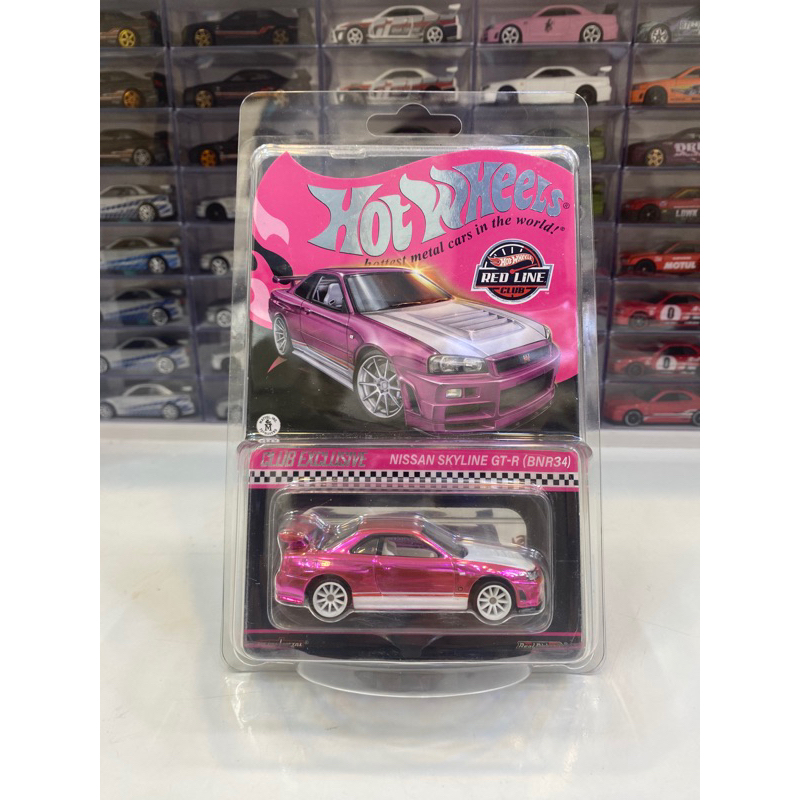 BoonShop Xe Mô Hình Hot Wheels 2023 RLC Exclusive Pink Nissan Skyline GT-R R34