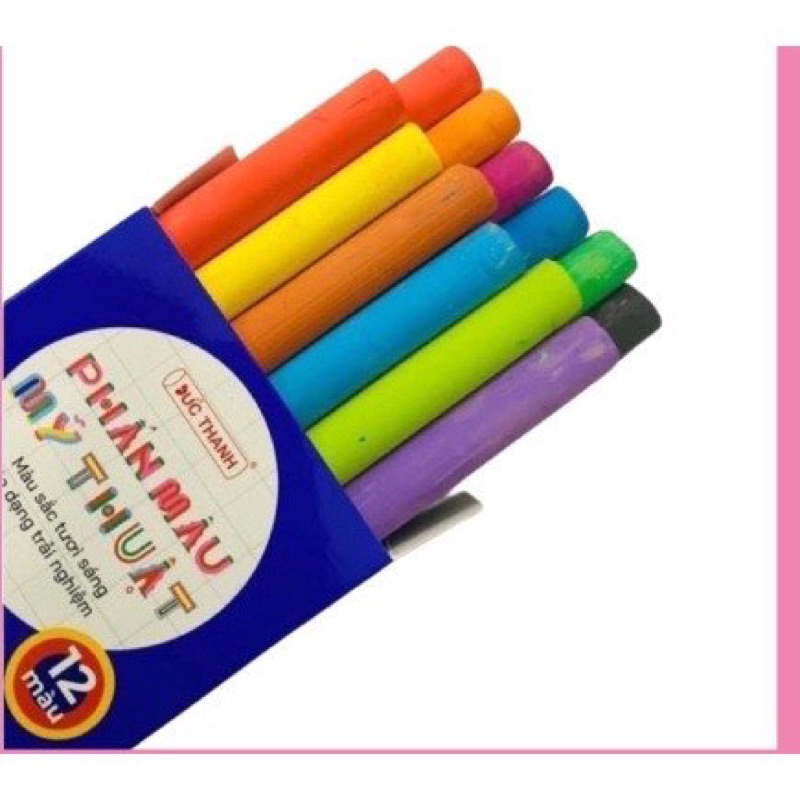 Phấn màu mỹ thuật không bụi viết bảng Đức Thanh