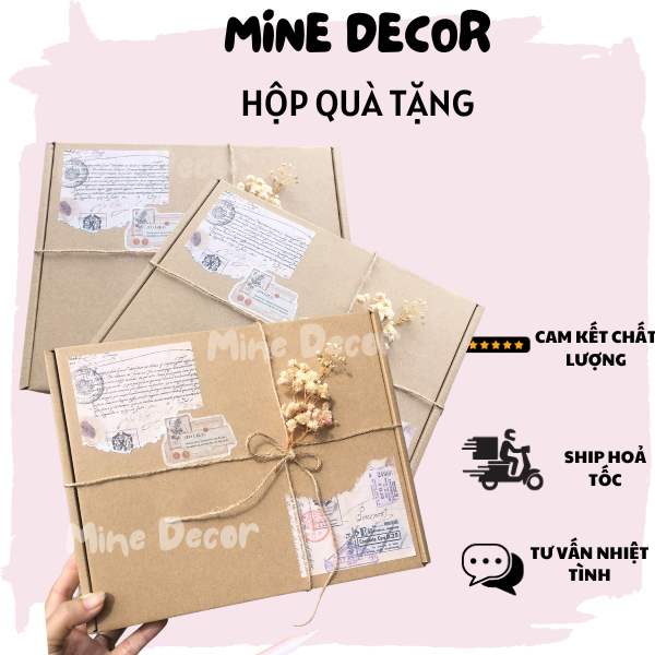 Hộp quà Handmade đựng phụ kiện, hộp quà tặng